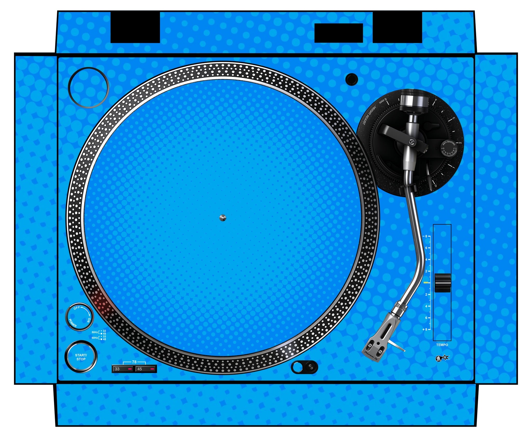 Pioneer DJ PLX 500 Skin Gradienter Blue Light