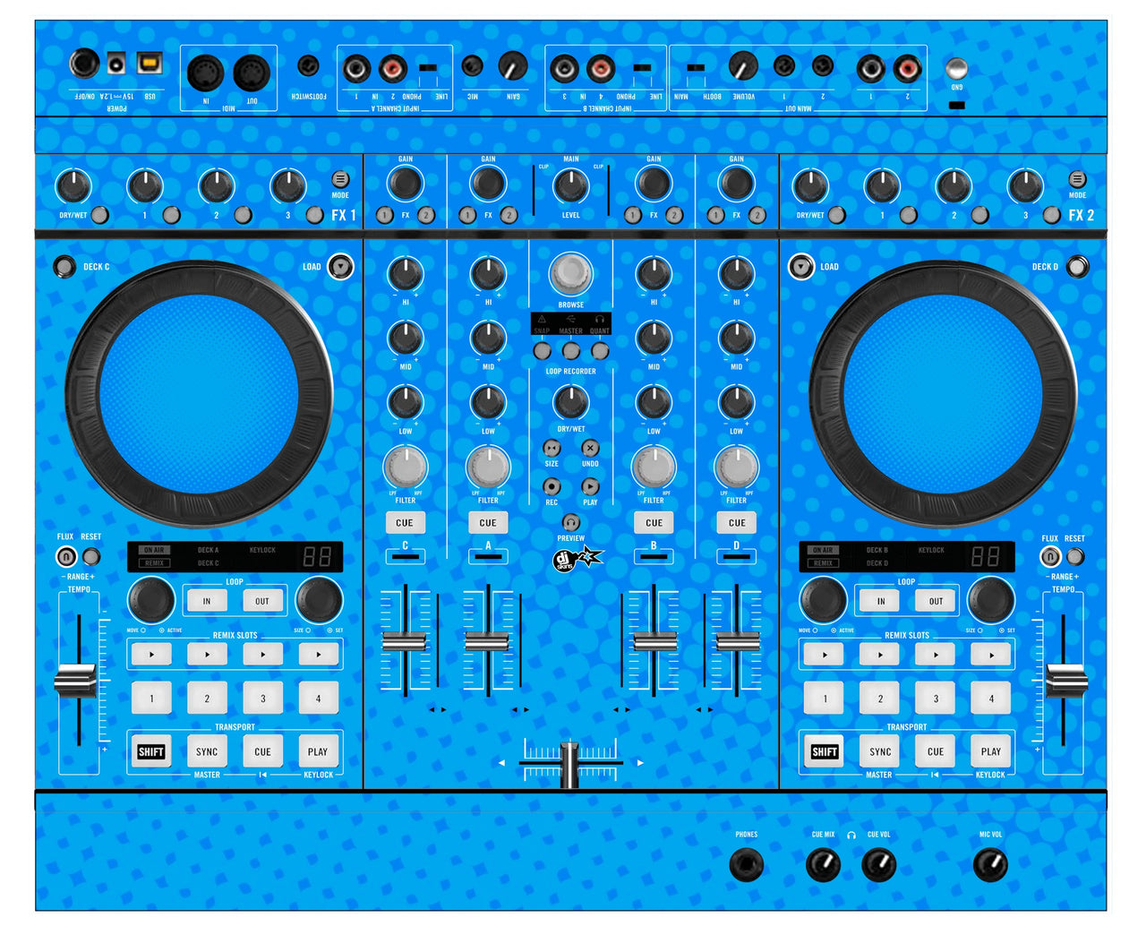 Native Instruments S4 MK2 Skin Gradienter Blue Light