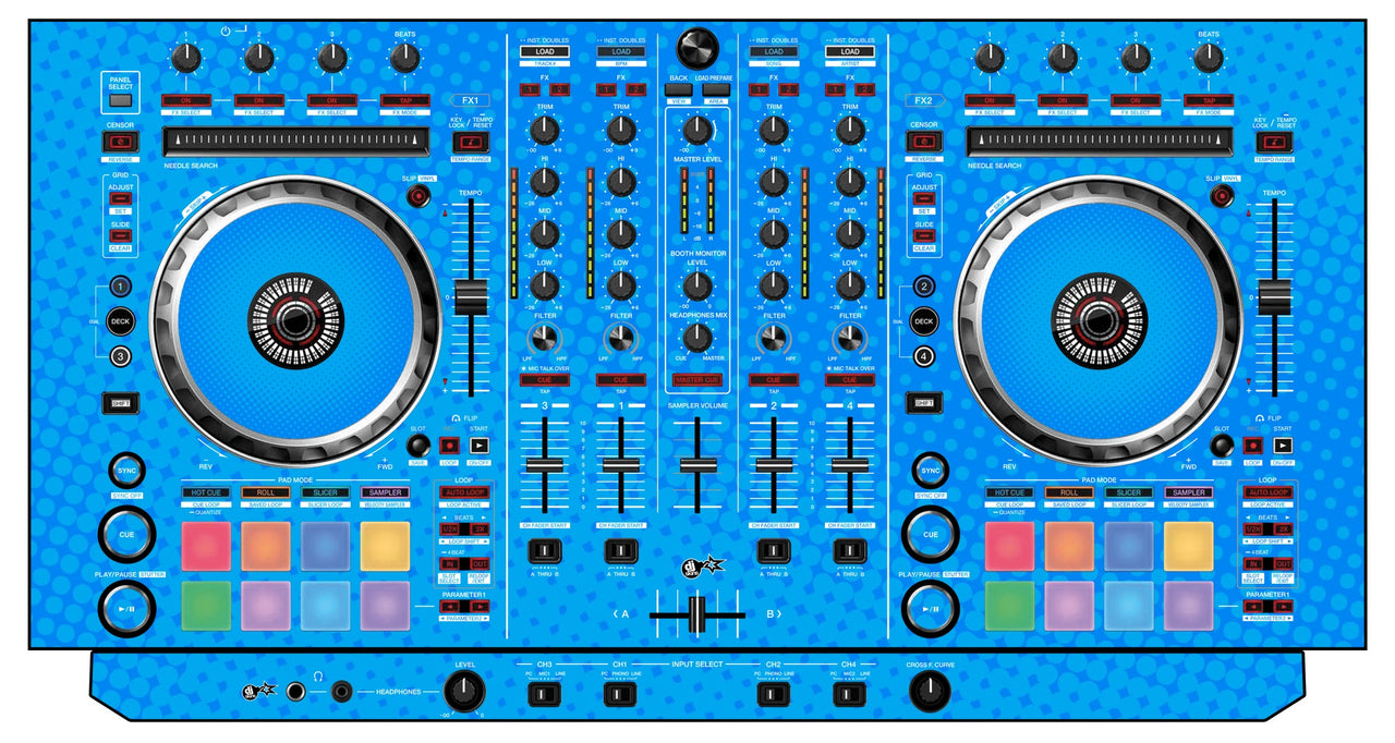 Pioneer DJ DDJ SX 2 Skin Gradienter Blue Light