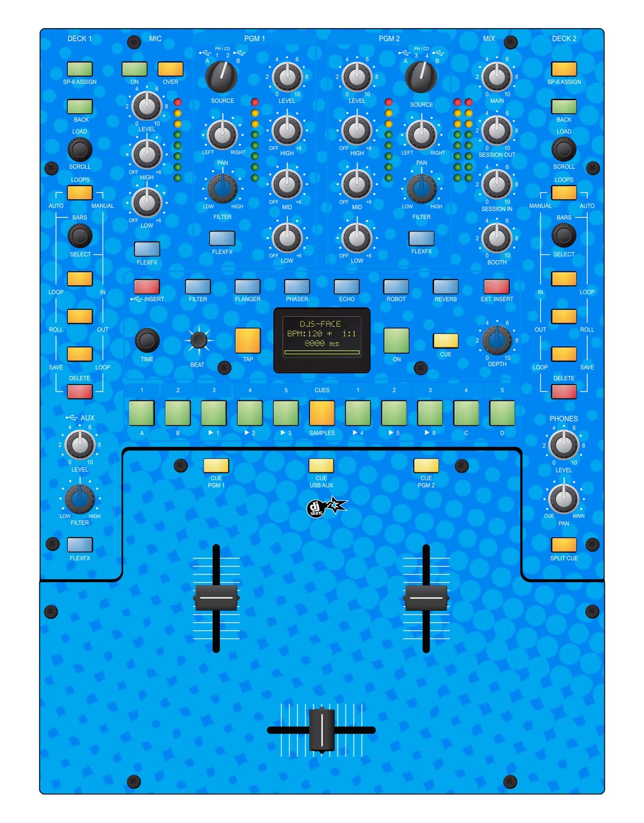 Rane 62 Skin Gradienter Blue Light