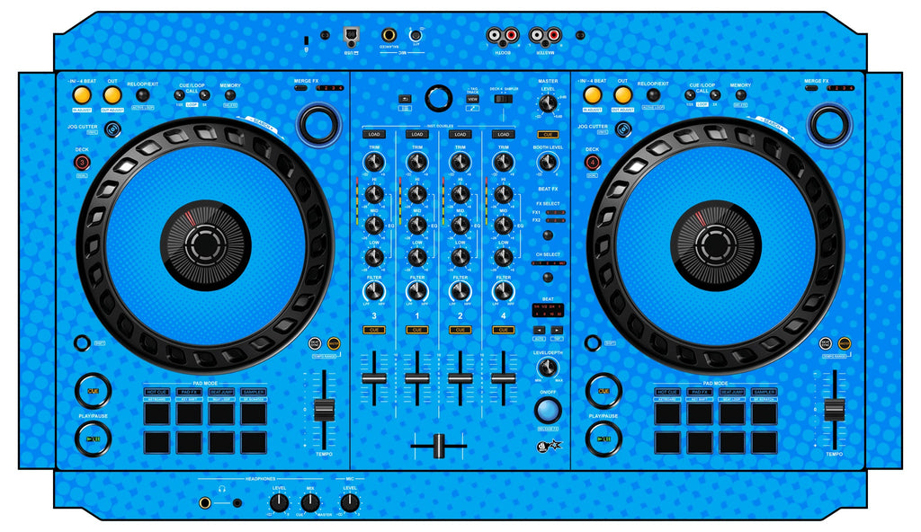 Pioneer DJ DDJ FLX6 Skin Gradienter Blue Light