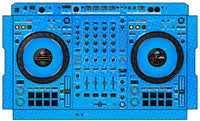 Pioneer DJ DDJ FLX10 Skin Gradienter Blue Light