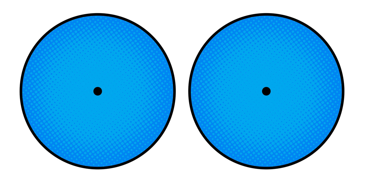 Universal Vinyl Labelsticker (12.5 cm - LARGE) Skin Gradienter Blue Light