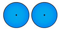 Universal Vinyl Labelsticker (12.5 cm - LARGE) Skin Gradienter Blue Light