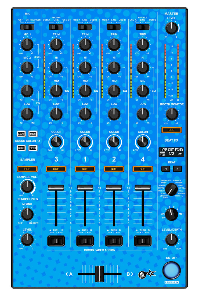 Pioneer DJ DDJ 1000 MIXER Skin Gradienter Blue Light