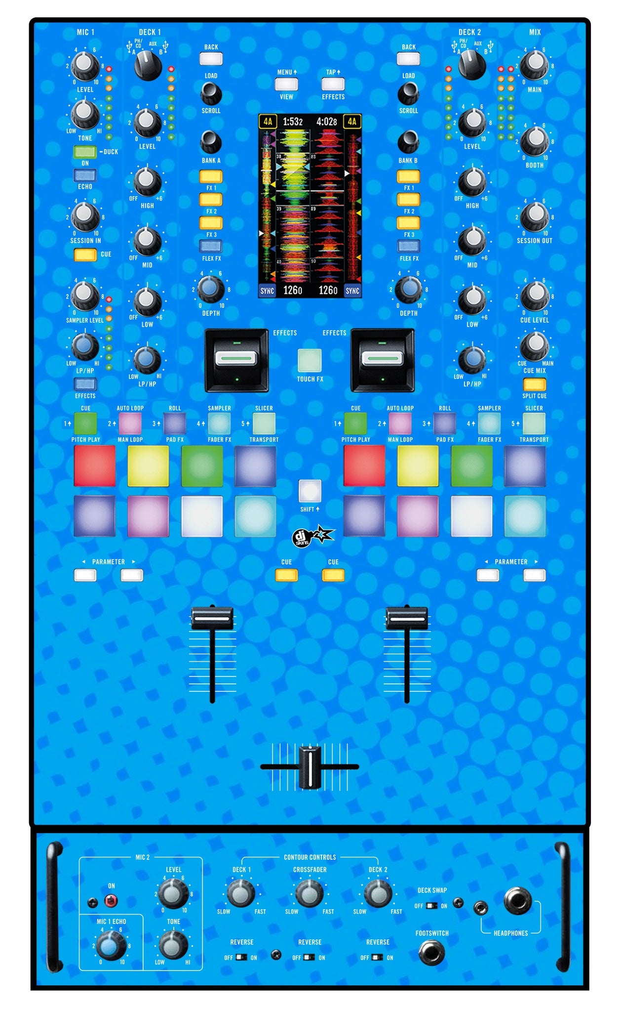 Rane 72 Skin Gradienter Blue Light