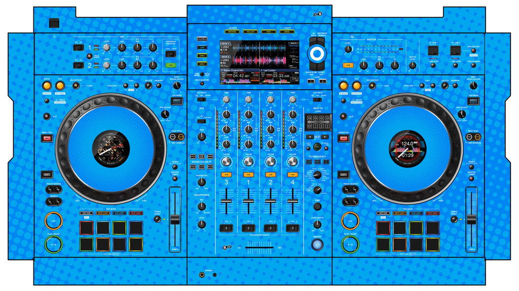 Pioneer DJ XDJ XZ Skin Gradienter Blue Light