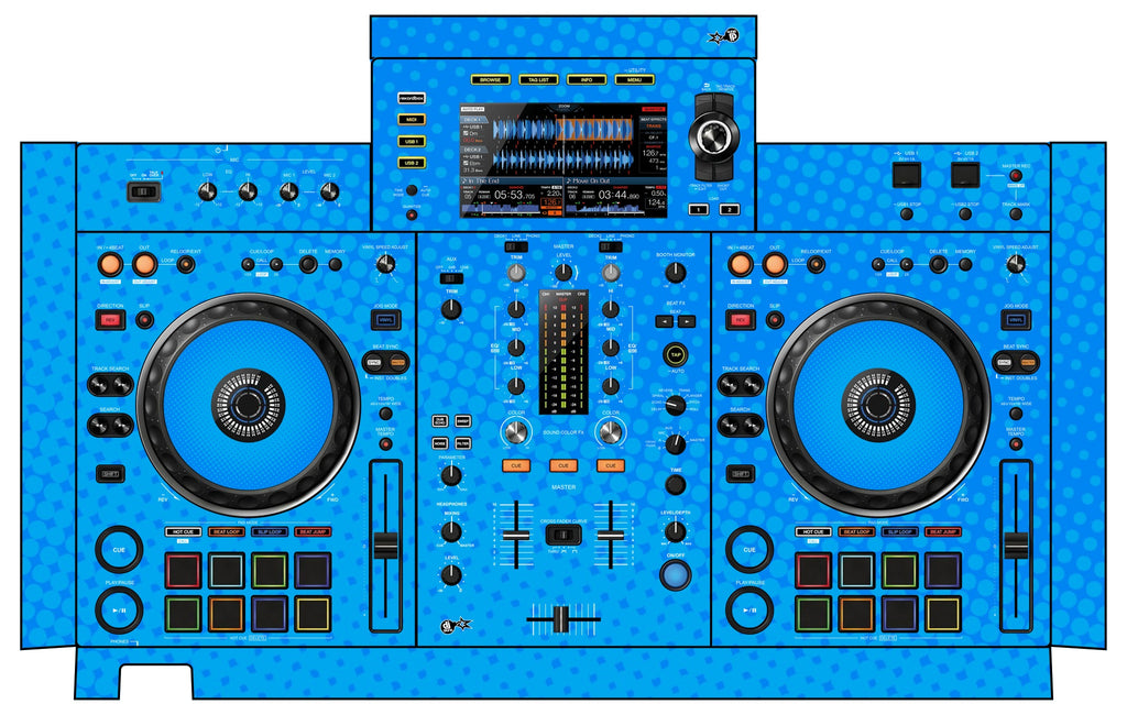 Pioneer DJ XDJ RX 2 Skin Gradienter Blue Light
