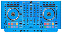 Pioneer DJ DDJ SX Skin Gradienter Blue Light
