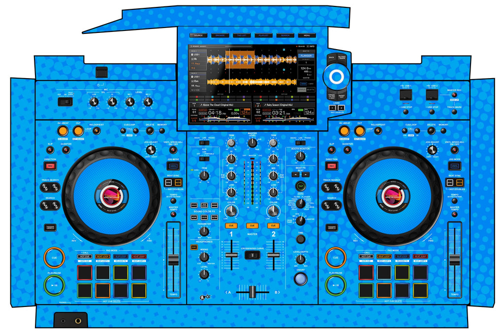 Pioneer DJ XDJ RX 3 Skin Gradienter Blue Light