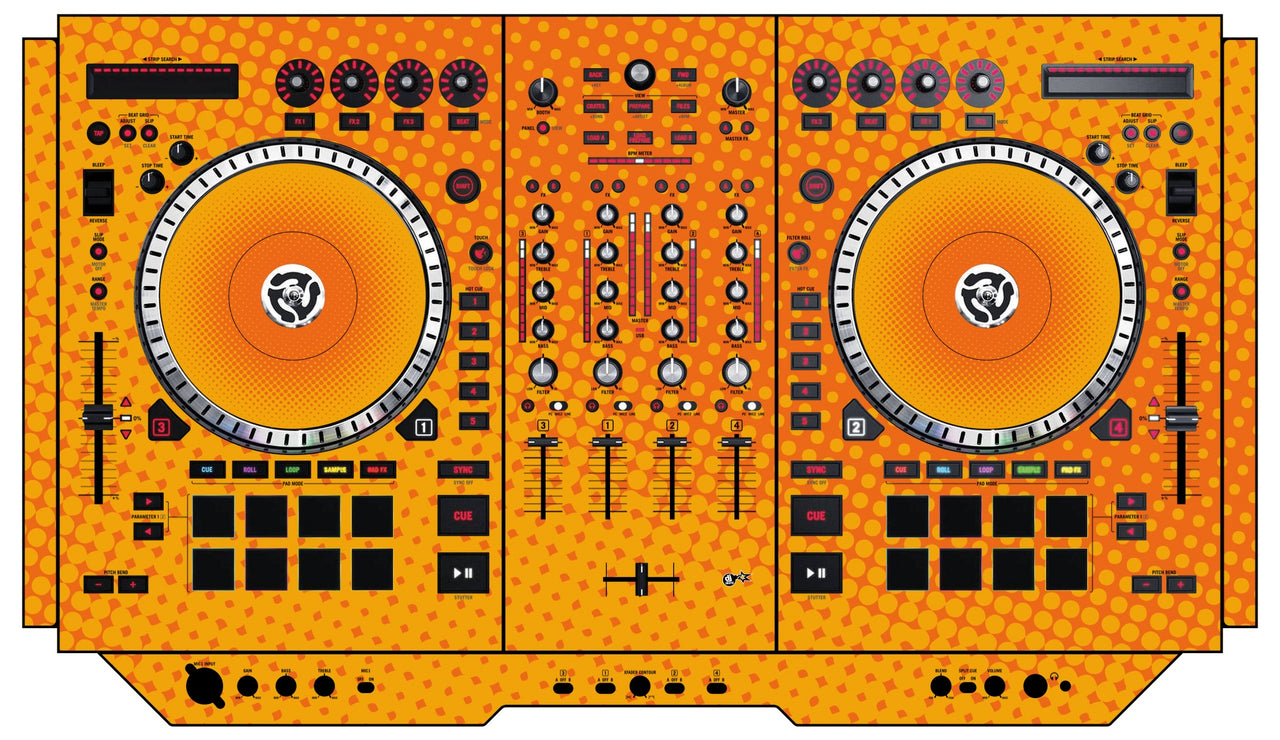 Numark NS 7 II Skin Gradienter Orange