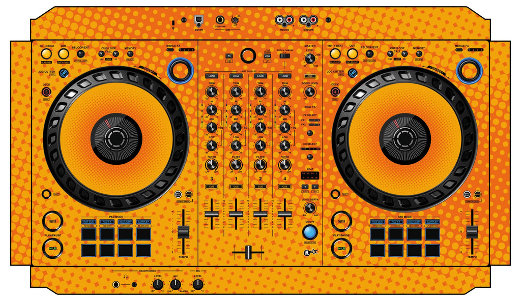 Pioneer DJ DDJ FLX6 Skin Gradienter Orange