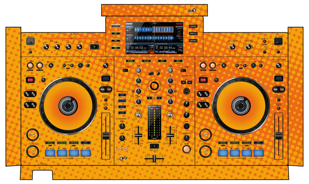 Pioneer DJ XDJ RX Skin Gradienter Orange