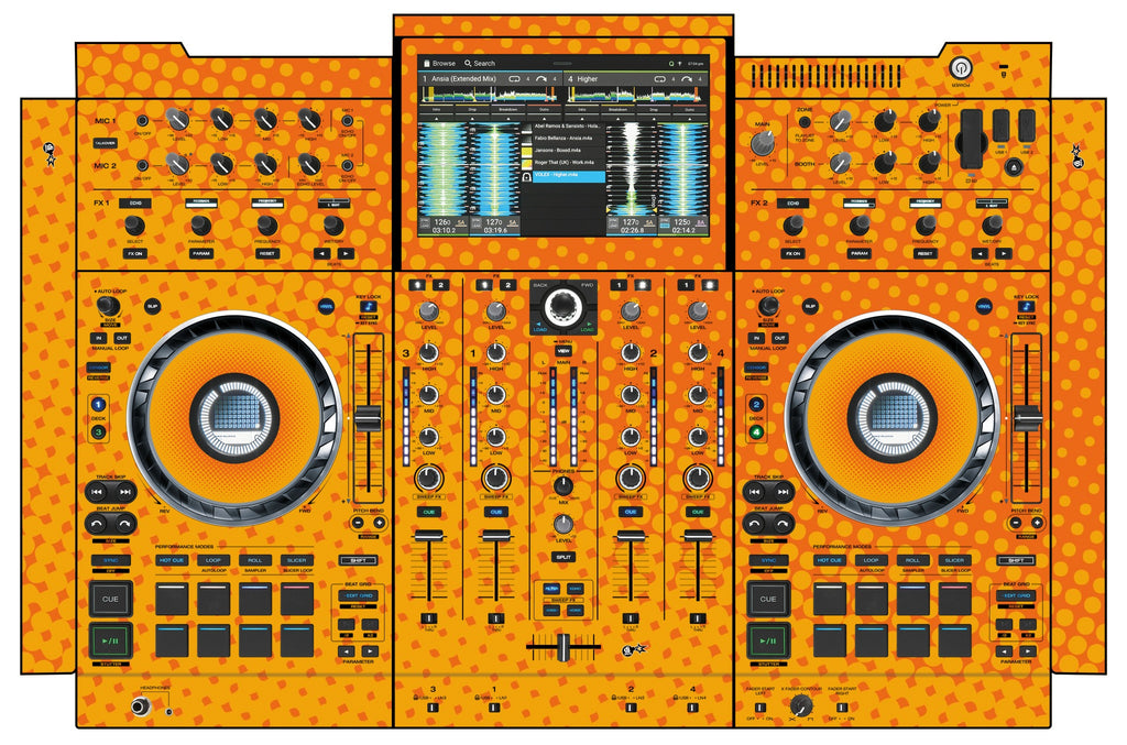 Denon DJ PRIME 4+ Skin Gradienter Orange