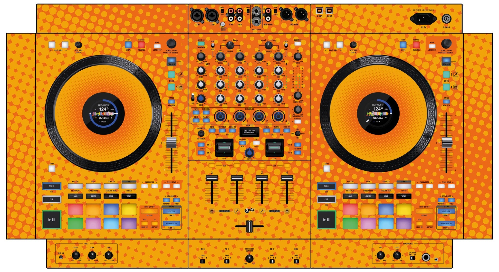 Rane FOUR Skin Gradienter Orange