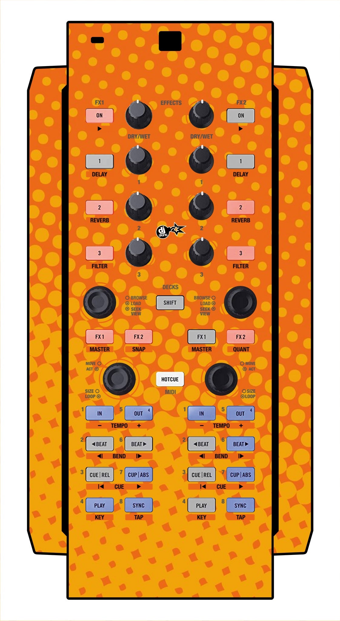 Native Instruments X1 Skin Gradienter Orange