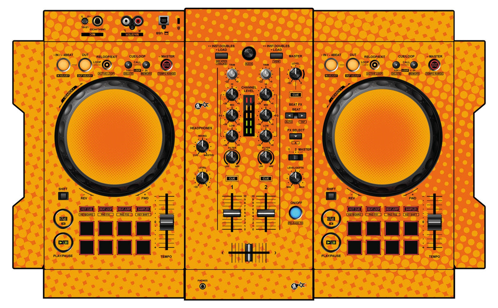 Pioneer DJ DDJ 400 Skin Gradienter Orange