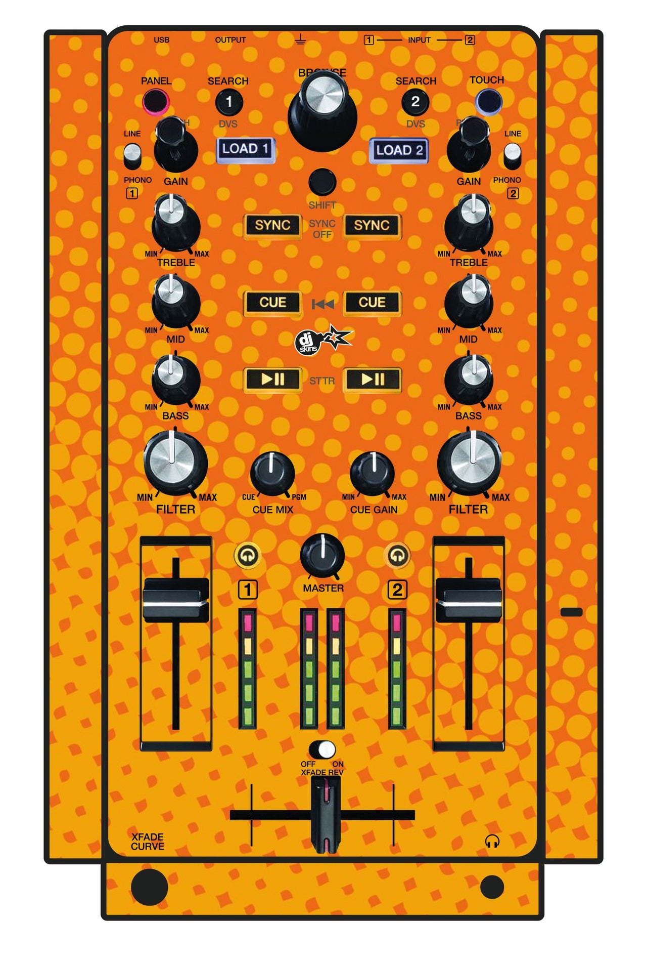 Akai Pro AMX Skin Gradienter Orange