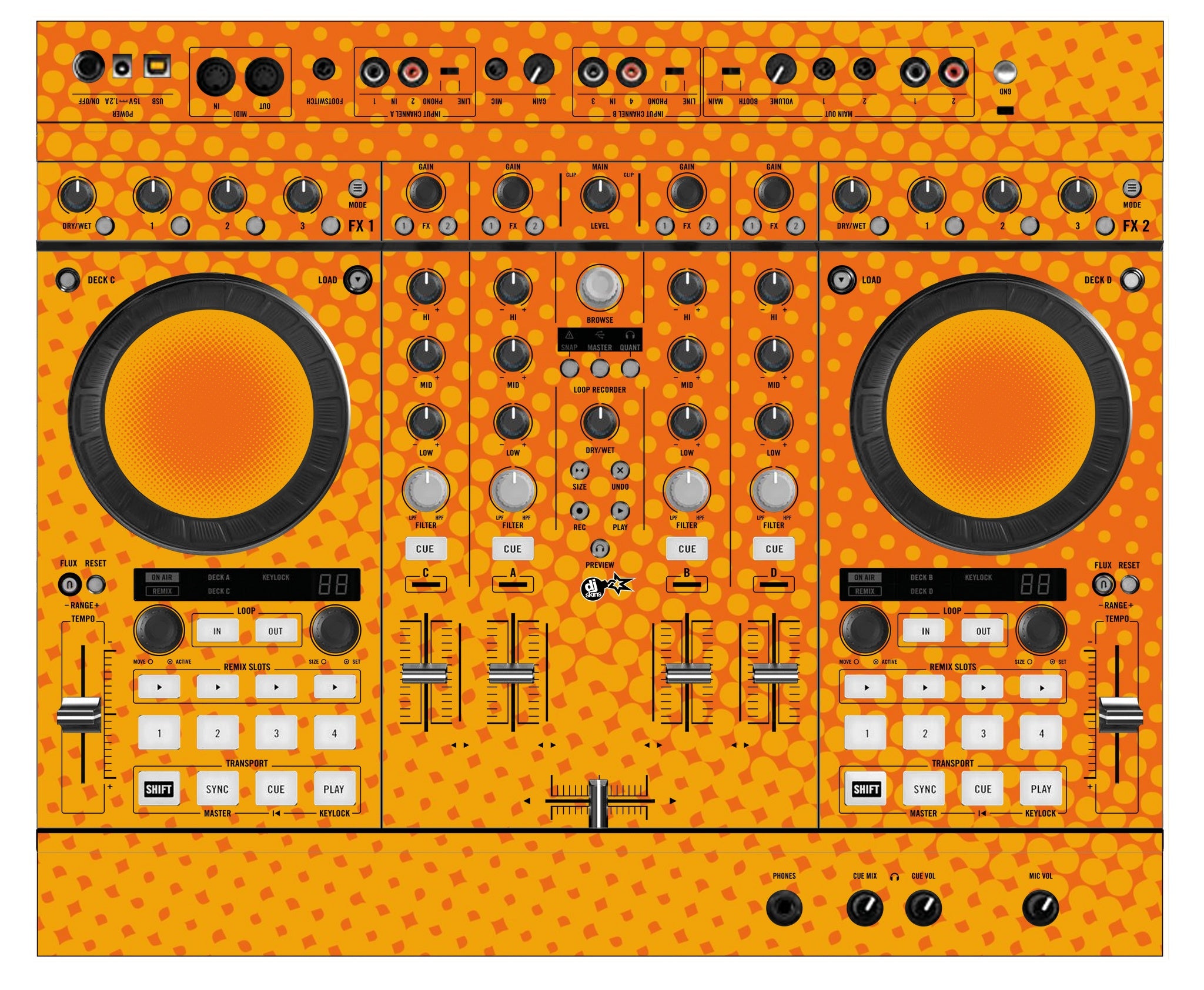 Native Instruments S4 MK2 Skin Gradienter Orange