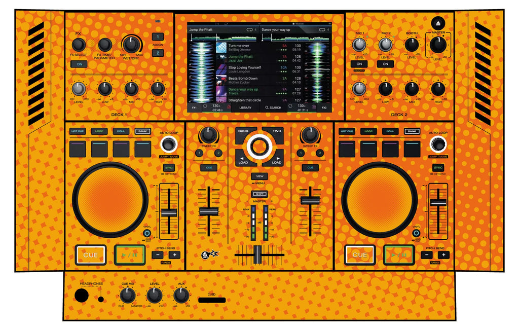 Denon DJ PRIME GO Skin Gradienter Orange