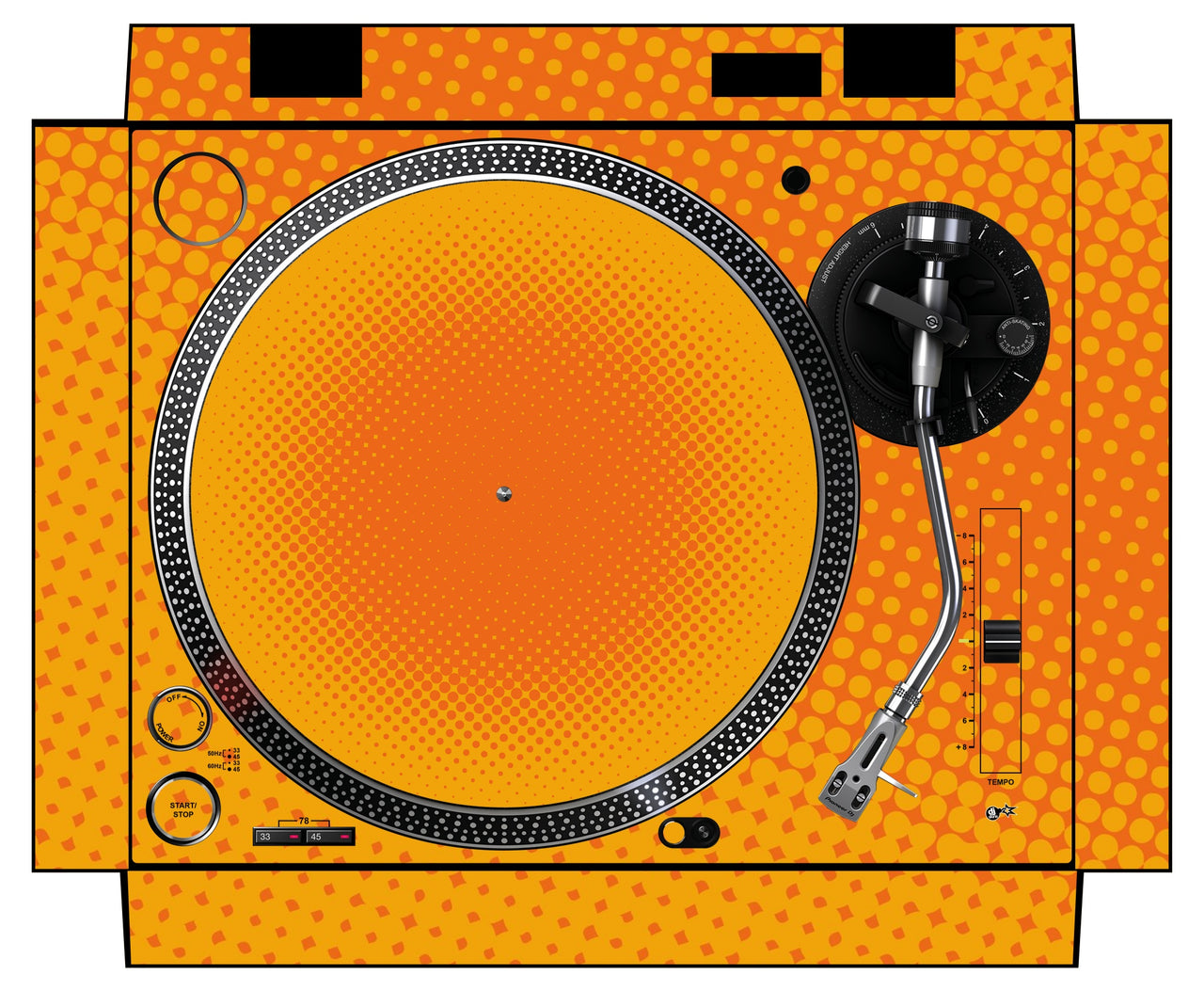 Pioneer DJ PLX 500 Skin Gradienter Orange