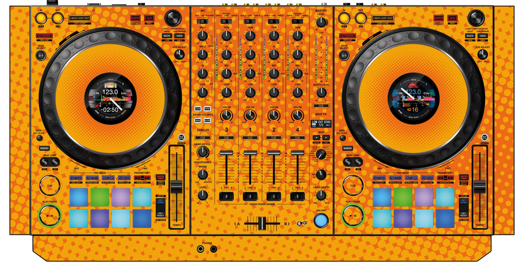 Pioneer DJ DDJ 1000 SRT Skin Gradienter Orange