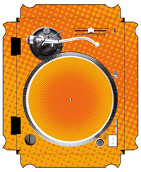 Technics 1200 / 1210 MK2 VERTICAL Skin Gradienter Orange