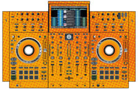 Denon DJ PRIME 4 Skin Gradienter Orange