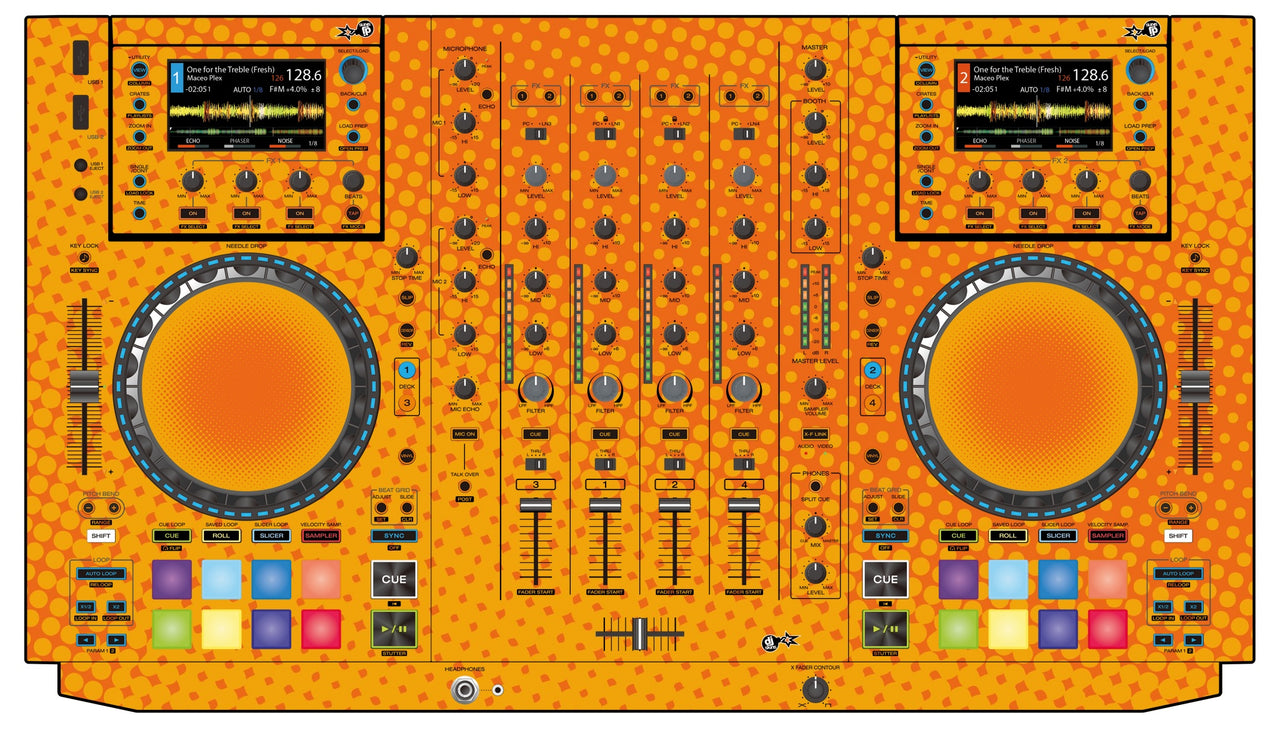 Denon DJ MCX 8000 Skin Gradienter Orange
