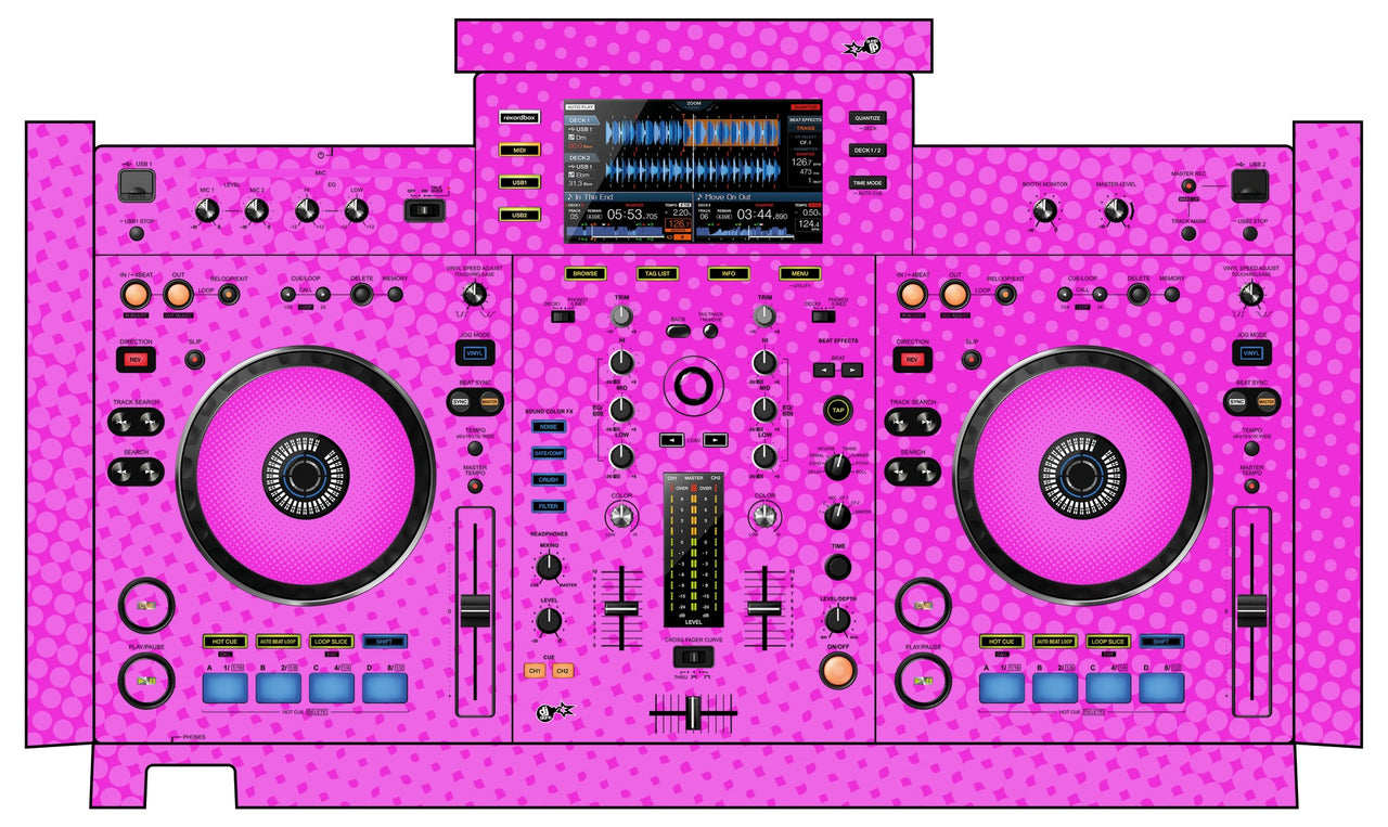 Pioneer DJ XDJ RX Skin Gradienter Pink