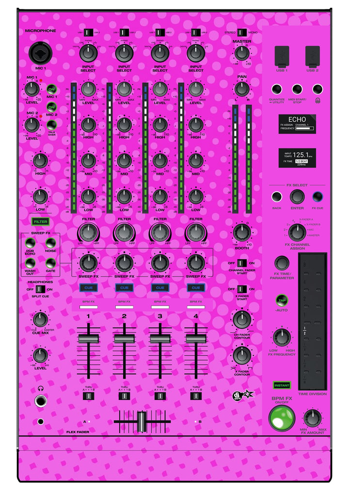 Denon DJ X 1850 Skin Gradienter Pink