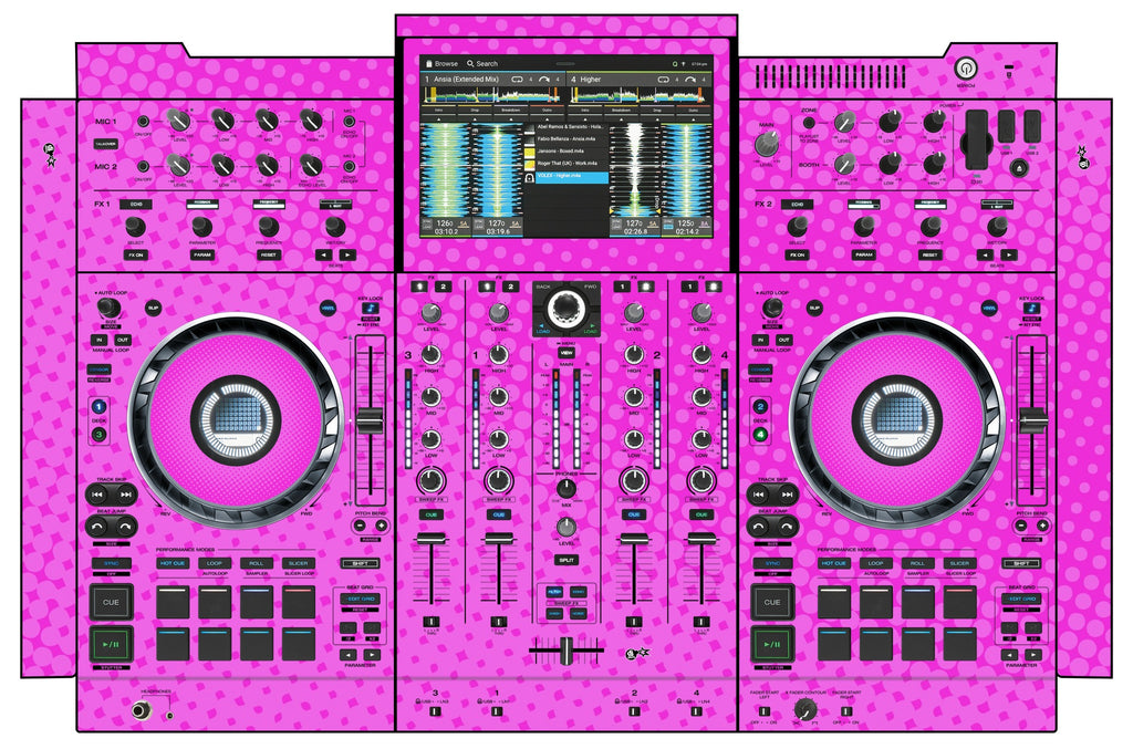 Denon DJ PRIME 4+ Skin Gradienter Pink
