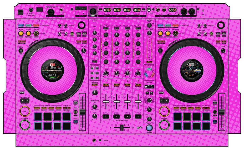 Pioneer DJ DDJ FLX10 Skin Gradienter Pink