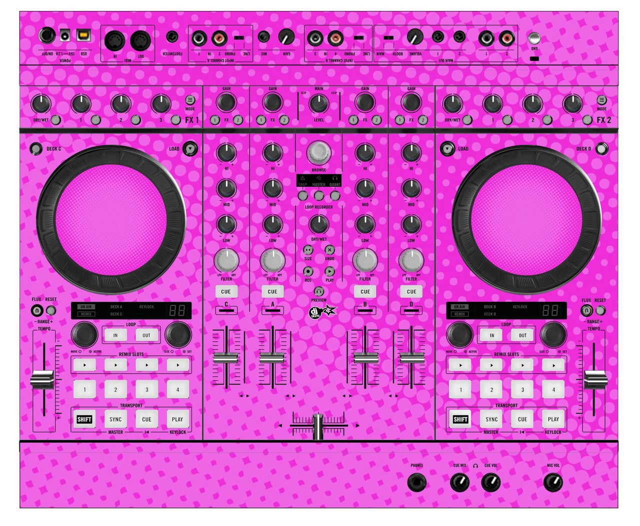 Native Instruments S4 MK2 Skin Gradienter Pink