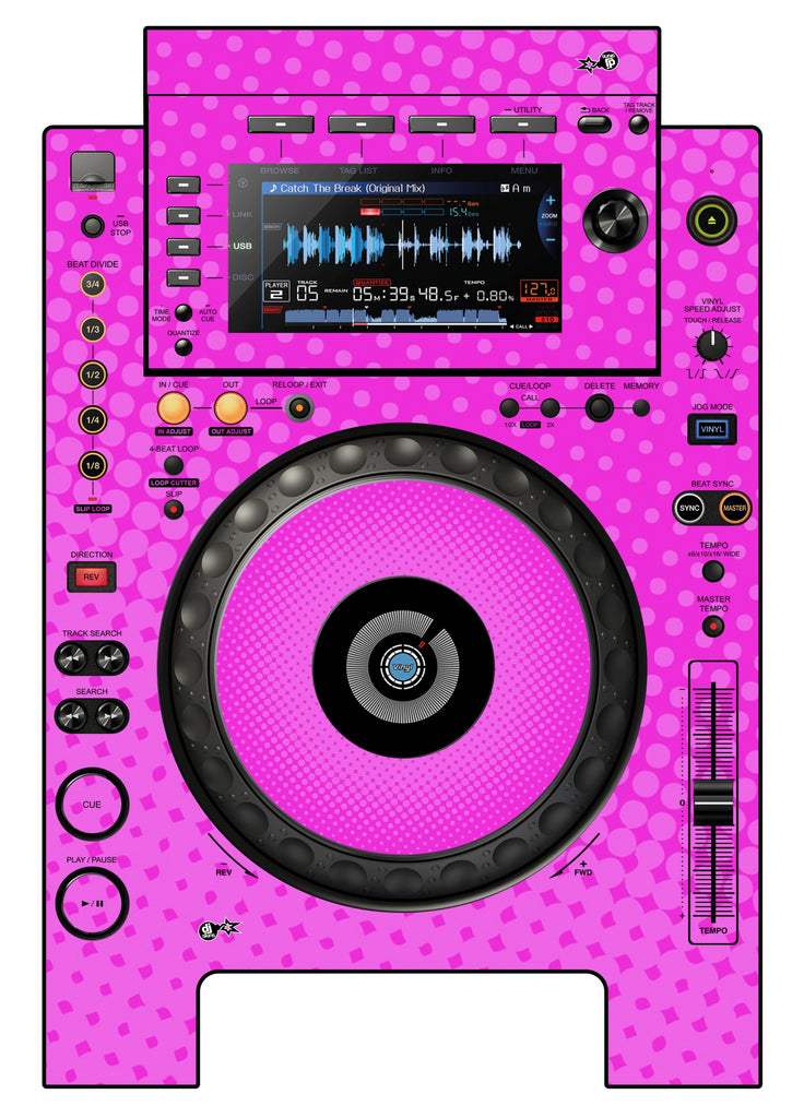 Pioneer DJ CDJ 900 NEXUS Skin Gradienter Pink