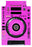 Pioneer DJ CDJ 900 Skin Gradienter Pink