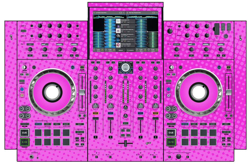 Denon DJ PRIME 4 Skin Gradienter Pink