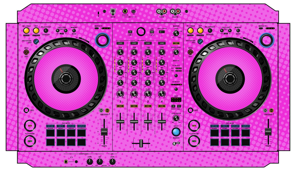 Pioneer DJ DDJ FLX6 Skin Gradienter Pink