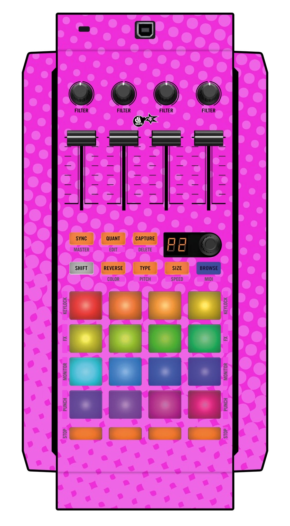 Native Instruments F1 Skin Gradienter Pink