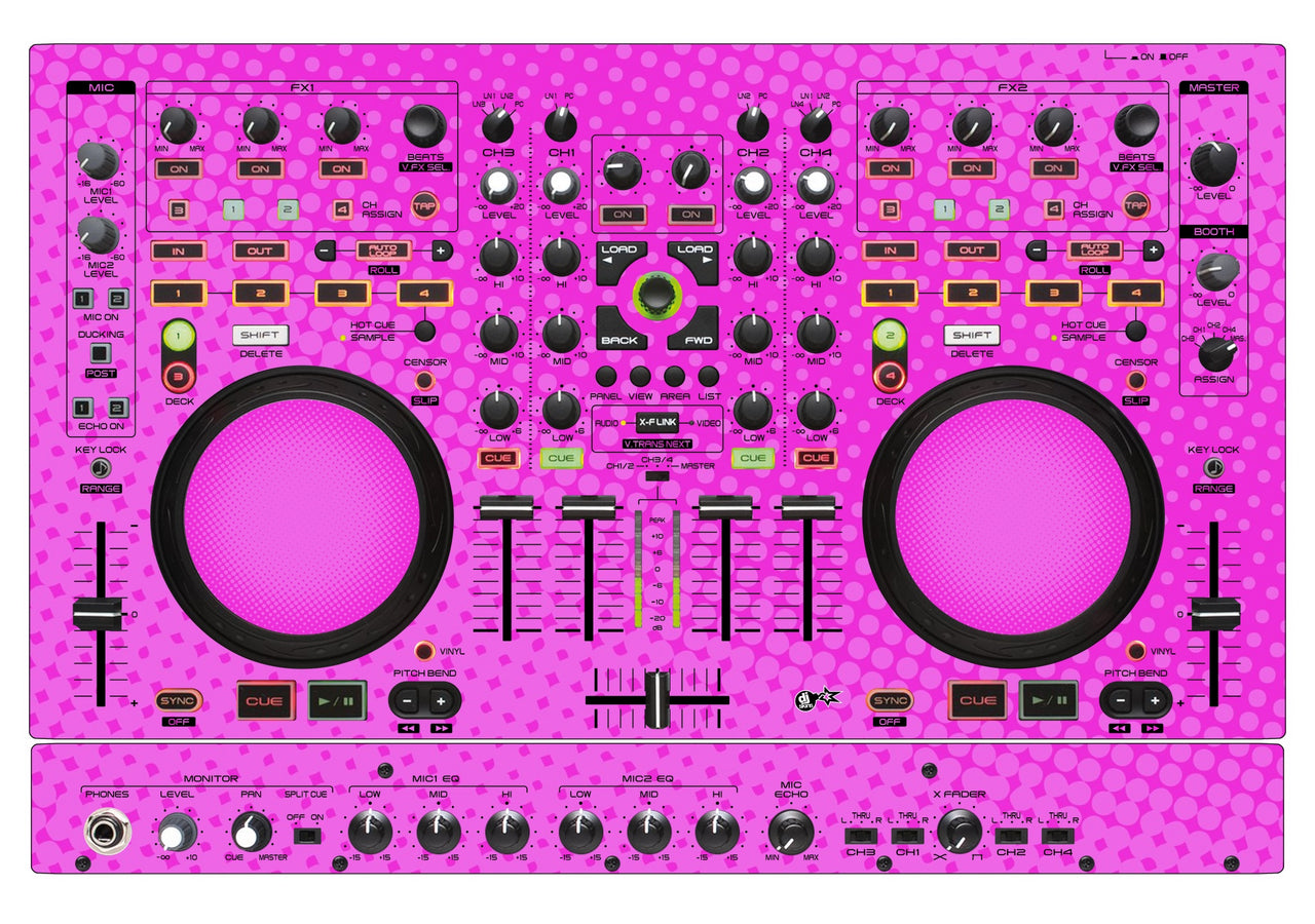 Denon DJ MC 6000 MK2 Skin Gradienter Pink