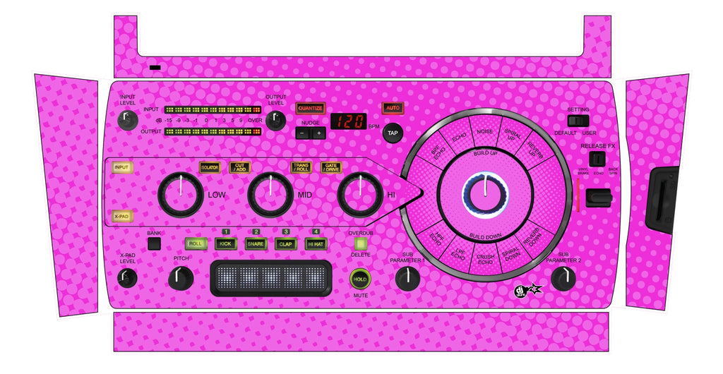 Pioneer DJ RMX 1000 Skin Gradienter Pink