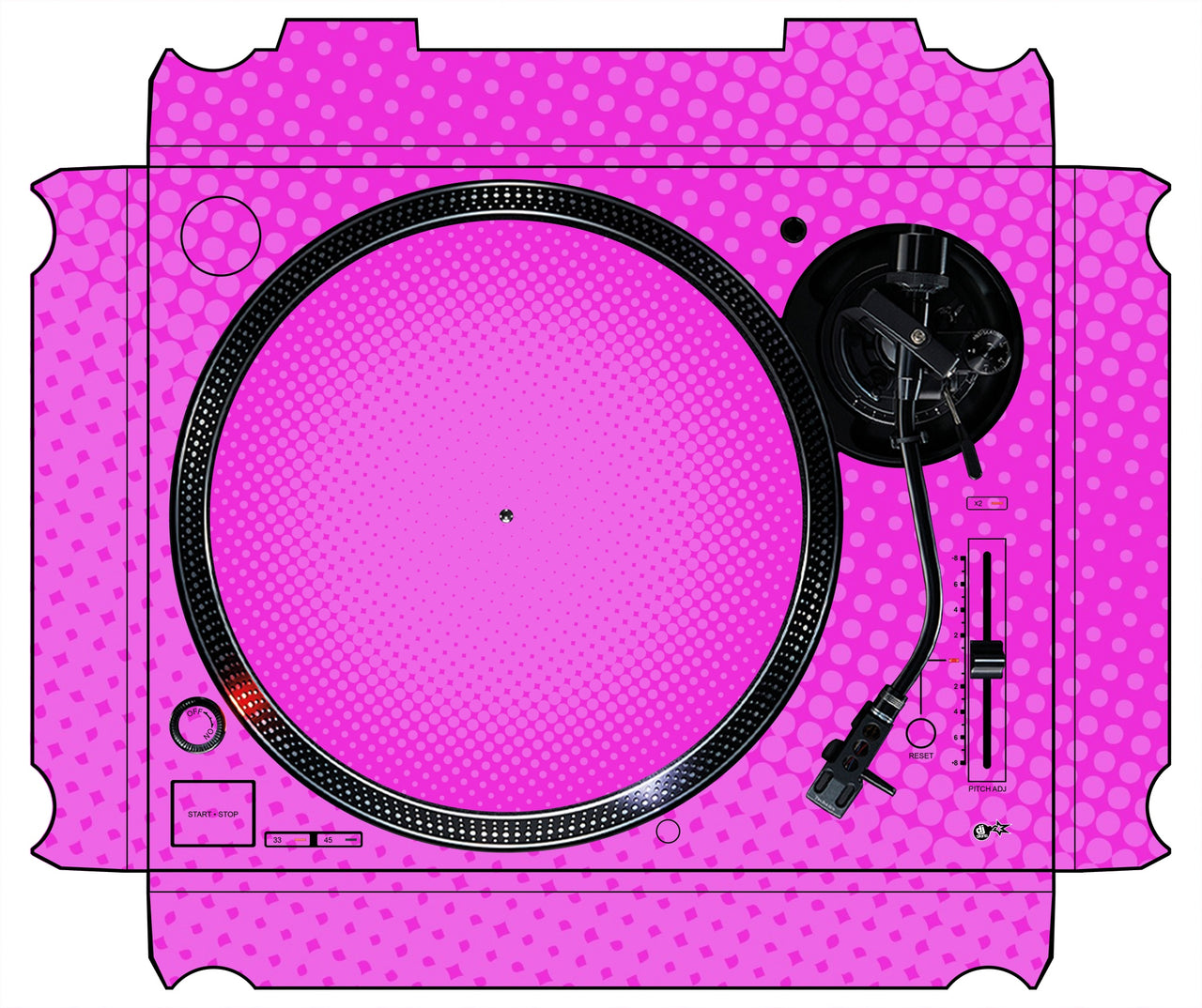 Technics 1200 / 1210 MK7 Skin Gradienter Pink