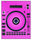 Denon DJ LC 6000 Skin Gradienter Pink