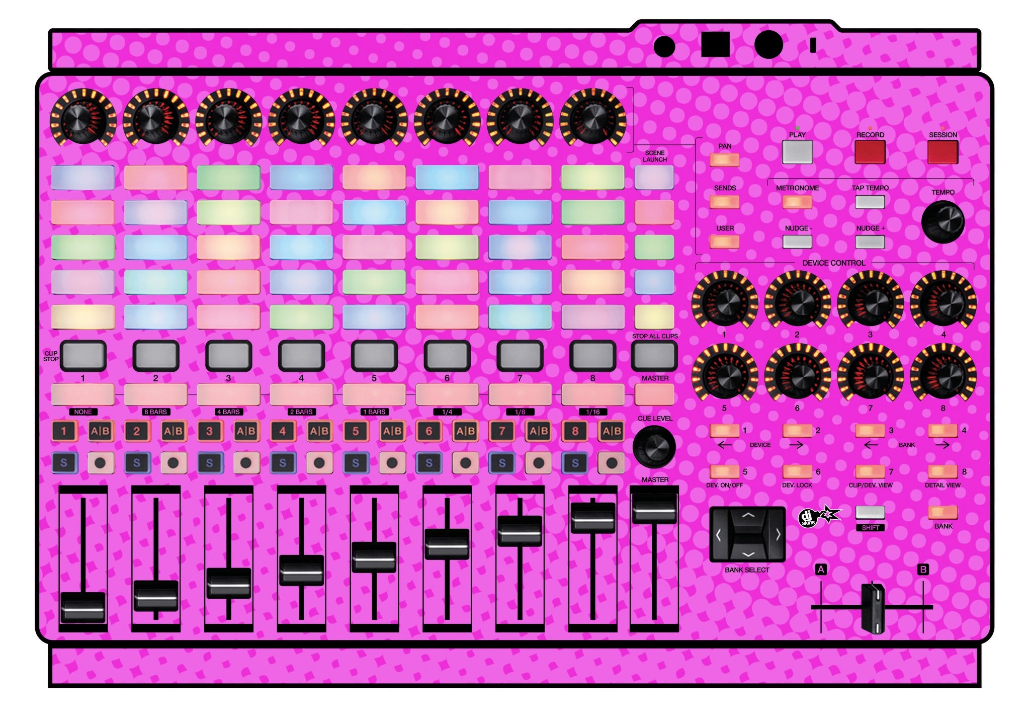 Akai Pro APC 40 MK2 Skin Gradienter Pink