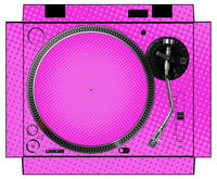 Pioneer DJ PLX 500 Skin Gradienter Pink
