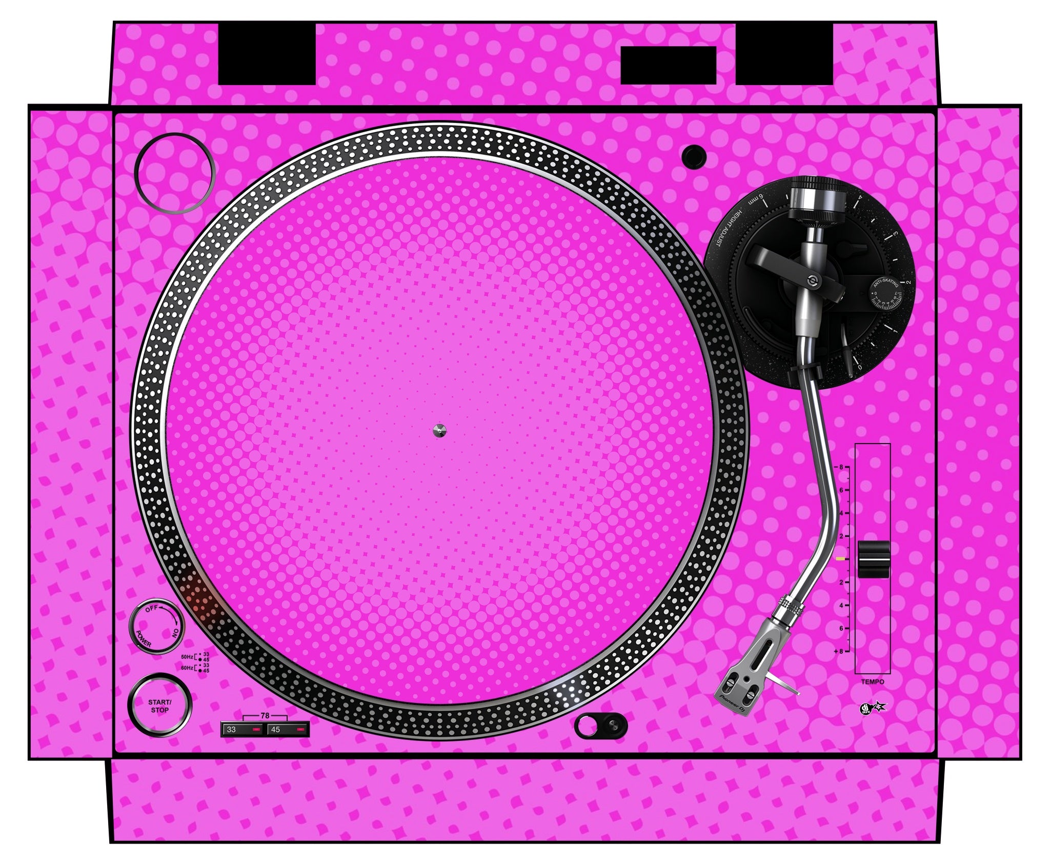 Pioneer DJ PLX 500 Skin Gradienter Pink