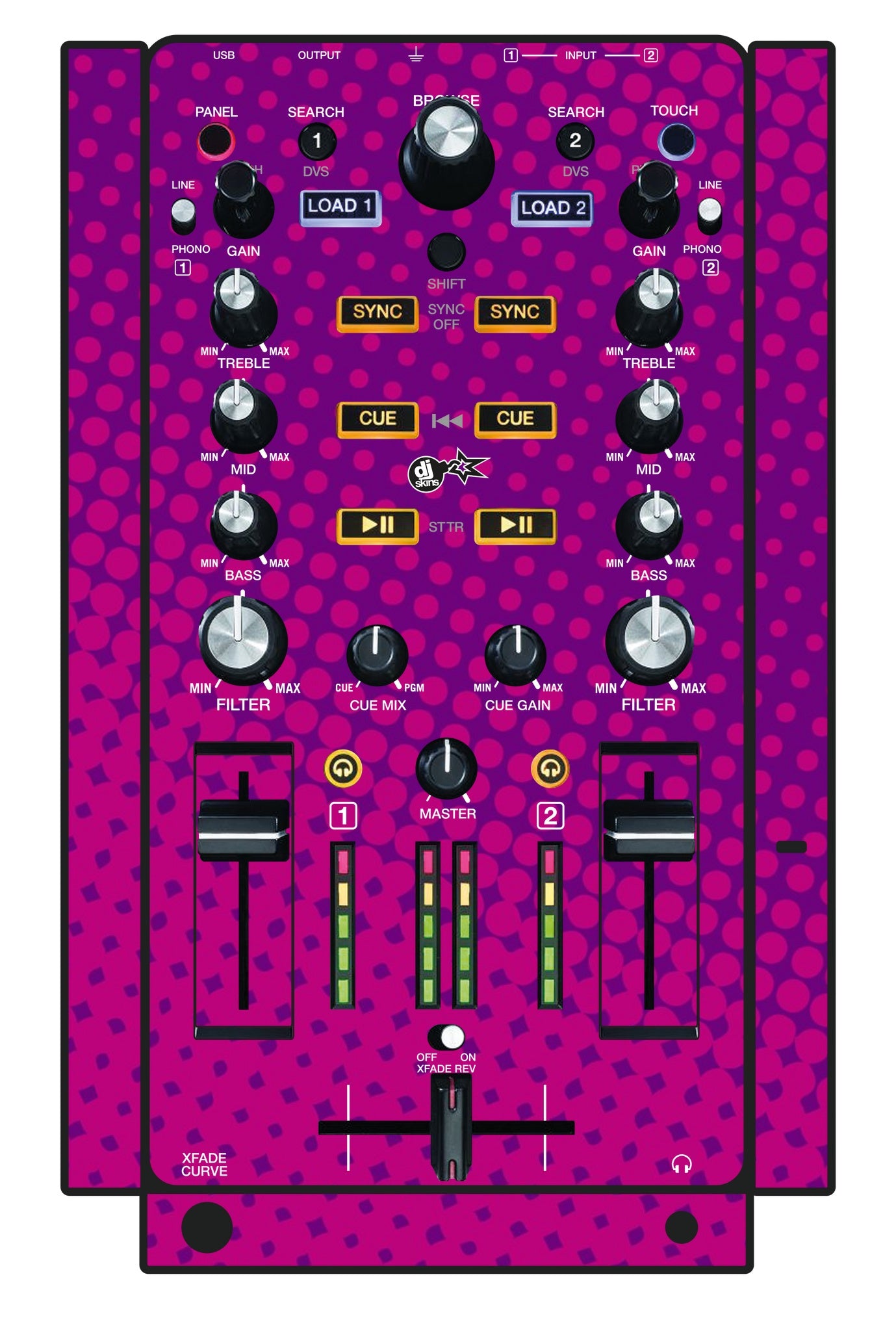 Akai Pro AMX Skin Gradienter Purple