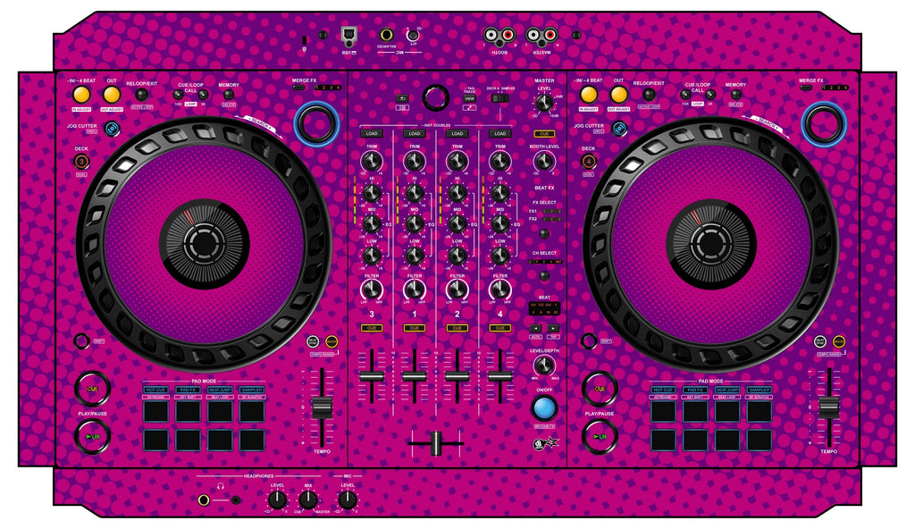 Pioneer DJ DDJ FLX6 Skin Gradienter Purple