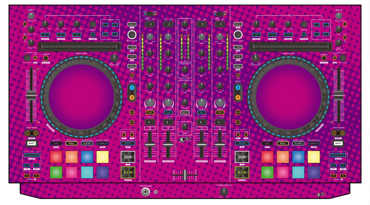 Denon DJ MC 7000 Skin Gradienter Purple