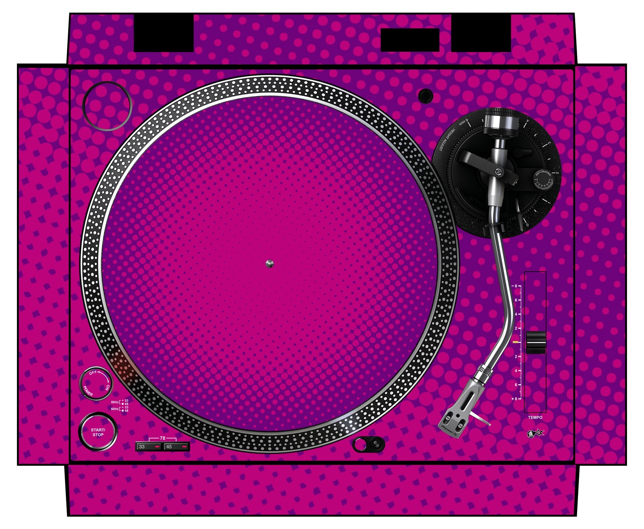 Pioneer DJ PLX 500 Skin Gradienter Purple